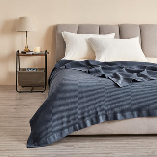 100% Cotton Small Waffle Weave Blanket - Hazel Collection Great Bay Home