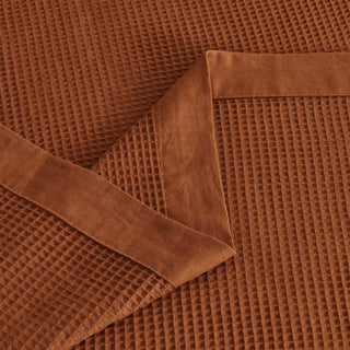 100% Cotton Small Waffle Weave Blanket - Hazel Collection Great Bay Home