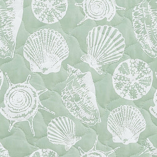 Green Seashell Quilt - Emerald Bay Great Bay Home