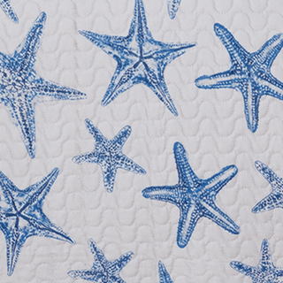 Blue Seashell Coastal Quilt Set - Trinidad Collection Great Bay Home