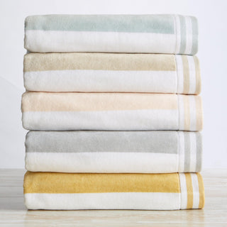 4 Pack Striped Cabana Oversized Beach Towel - Edgartown Great Bay Home
