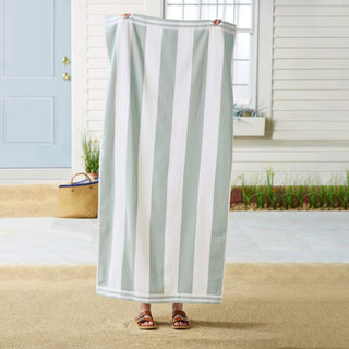 4 Pack Striped Cabana Oversized Beach Towel - Edgartown Great Bay Home