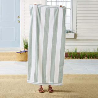 4 Pack Striped Cabana Oversized Beach Towel - Edgartown Great Bay Home