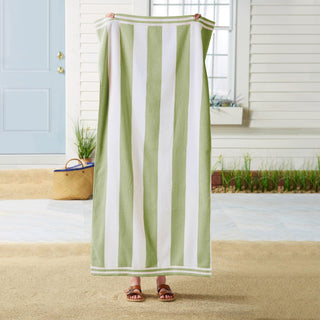 4 Pack Striped Cabana Oversized Beach Towel - Edgartown Great Bay Home