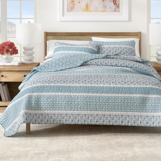 3-Piece Stripe Quilt - Kadi Collection Great Bay Home