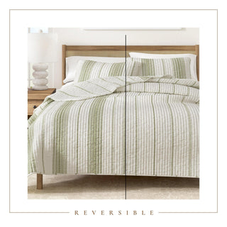 3-Piece Stripe Quilt - Wesley Collection Great Bay Home