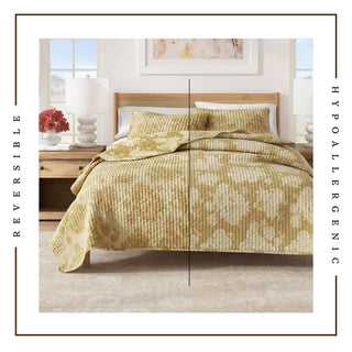 Floral Printed Cotton Quilt Set - Corin Collection Great Bay Home
