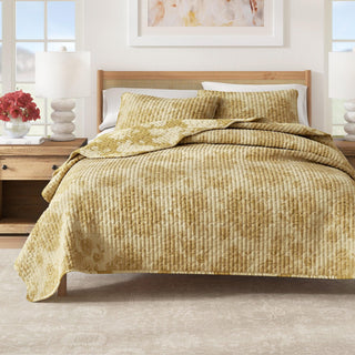 Floral Printed Cotton Quilt Set - Corin Collection Great Bay Home