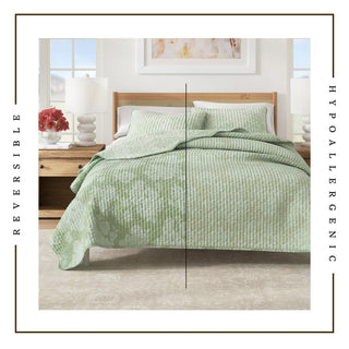 Floral Printed Cotton Quilt Set - Corin Collection Great Bay Home