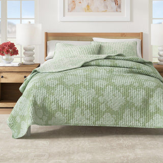 Floral Printed Cotton Quilt Set - Corin Collection Great Bay Home