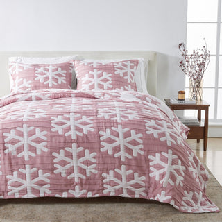 Matelassé Snowflake Quilt Set - Nino Collection Great Bay Home