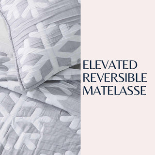 Matelassé Snowflake Quilt Set - Nino Collection Great Bay Home