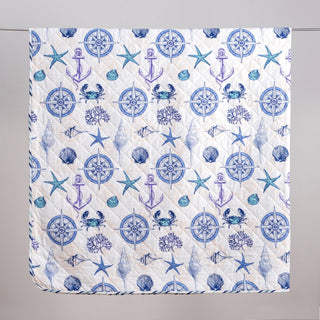 Nautical Anchor Quilt Set - Azure Collection Great Bay Home