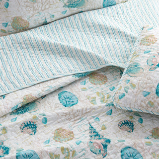 Seashell & Coral Quilt Set - Westsands Collection Great Bay Home