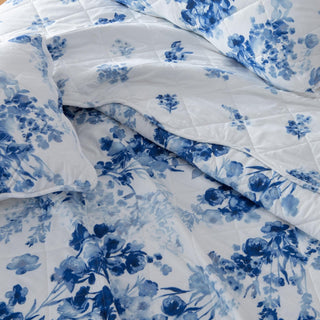 Watercolor Leaves 3 Piece Quilt Set - Jacqueline Collection Great Bay Home