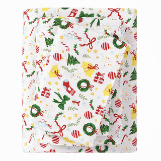 4-Piece Turkish Cotton Christmas Flannel Sheet - Whittaker Collection Great Bay Home