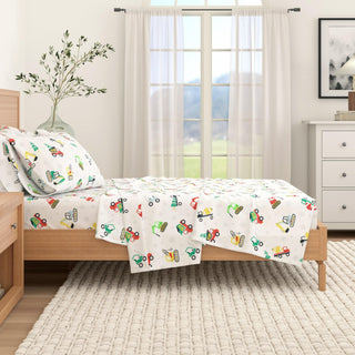 4-Piece Turkish Cotton Christmas Flannel Sheet - Whittaker Collection Great Bay Home