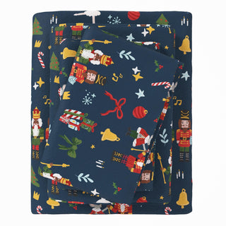 4-Piece Turkish Cotton Christmas Flannel Sheet - Whittaker Collection Great Bay Home