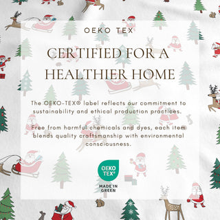 4-Piece Turkish Cotton Christmas Flannel Sheet - Whittaker Collection Great Bay Home