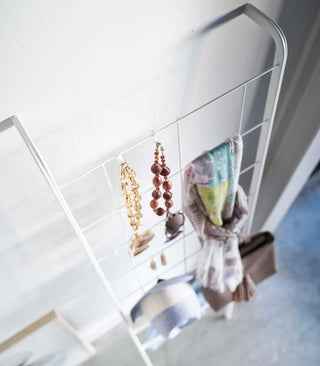 Leaning Ladder with Grid Panel (63" H) - Steel - By Baano