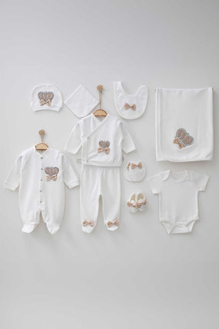Henry Powder Newborn Coming Home Set (10 pcs) - By Baano
