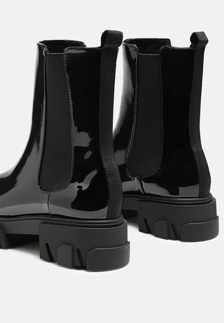 High Ankle Chunky Chelsea Boots