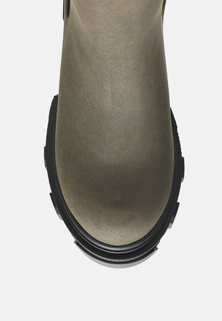 High Ankle Chunky Chelsea Boots