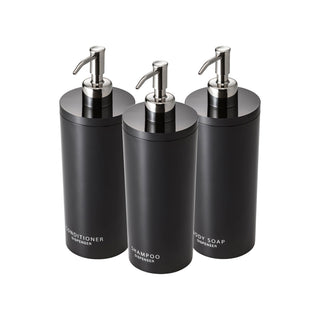 Round Dispenser Bundle - Shampoo, Conditioner, and Body Soap - By Baano