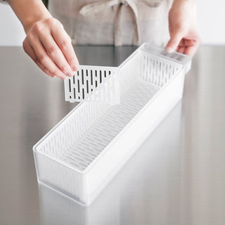 Refrigerator Colander with Lid & Divider Yamazaki Home