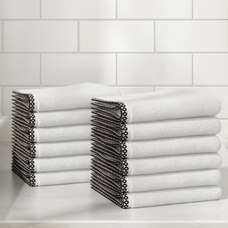 Cotton Border-Stitched 6-Piece Towel Set - Valery Collection Great Bay Home