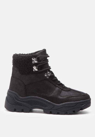 hofer cushion collared chunky hiker boots