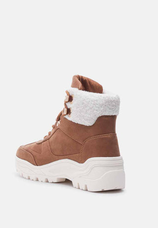 hofer cushion collared chunky hiker boots