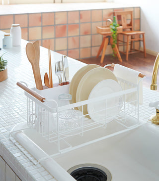 Over-the-Sink Dish Rack - Steel + Wood - By Baano