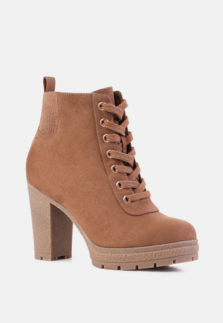 hollie high heel lace-up ankle boots