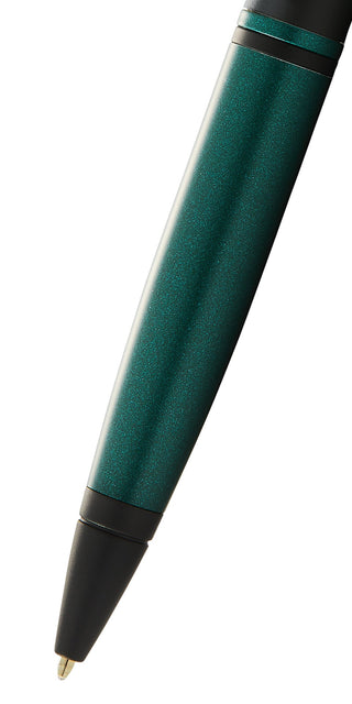Calais™ Matte Green and Black Lacquer Ballpoint Pen - By Baano
