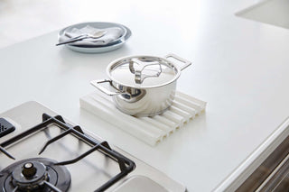 Folding Dish Drainer Mat & Trivet - Silicone - By Baano