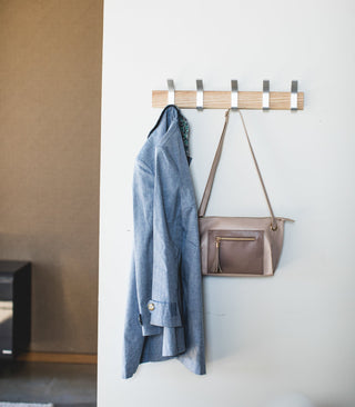 Wall-Mounted Coat Rack - Steel + Wood - By Baano