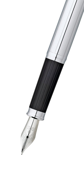 Century® II Lustrous Chrome Medium Nib Fountain Pen - By Baano
