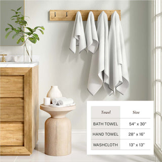 Cotton Border-Stitched 6-Piece Towel Set - Valery Collection Great Bay Home