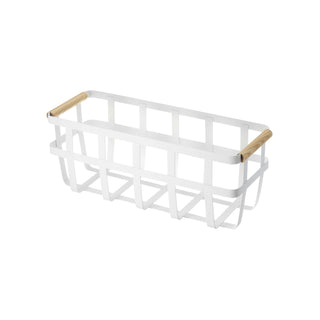 Storage Basket - Small - Steel + Wood - By Baano