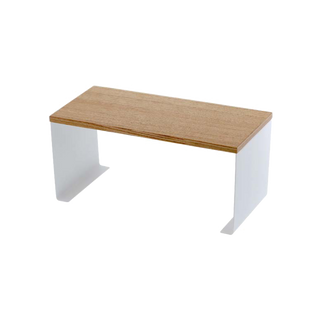 Stackable Countertop Shelf - Two Sizes - Steel + Wood - By Baano