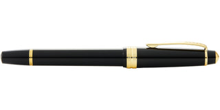 Bailey Light™ Polished Black Resin and Gold Tone Rollerball Pen - By Baano