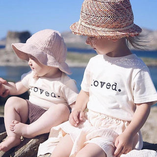Loved. Organic Cotton Kids Tshirt Short Sleeve - By Baano