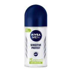 Nivea Men - Sensitive Protect 0% Alcohol 48h Roll-on - 8 X 50 Ml / 1.69 Fl.oz.