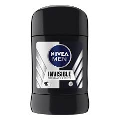 Nivea Invisible Black & White Stick Deodorant For Men 6 Pack X 1.35 Oz / 40ml