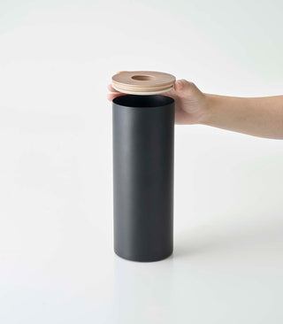 Round Tissue Case - Steel + Wood - By Baano