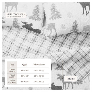 3-Piece Lodge Quilt - Wilderness Collection Great Bay Home
