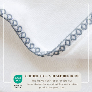 Cotton Border-Stitched 6-Piece Towel Set - Valery Collection Great Bay Home