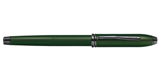 Townsend® Matte Green PVD Micro-knurl Rollerball Pen - By Baano