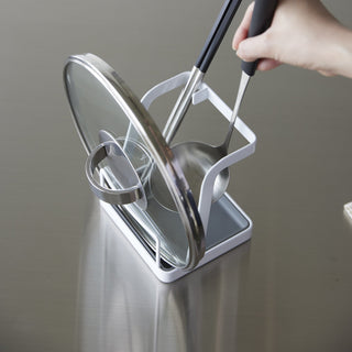 Lid & Ladle Stand - Large - Steel - By Baano